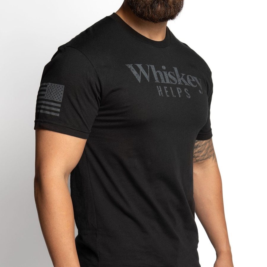 Whiskey Helps™ T-Shirt - Black