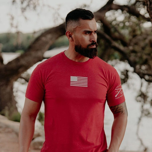 Freedom Flag T-Shirt - Red