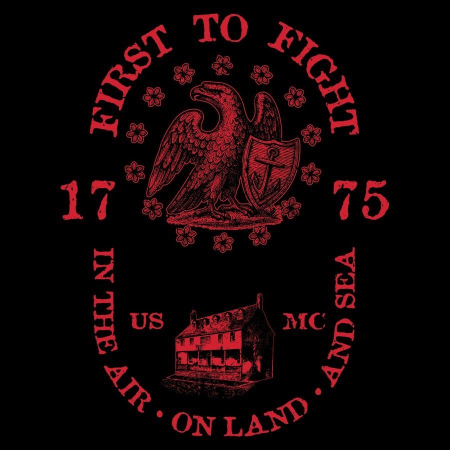 USMC - First To Fight T-Shirt - Black