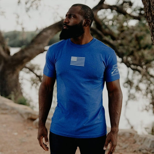 Freedom Flag T-Shirt - Royal