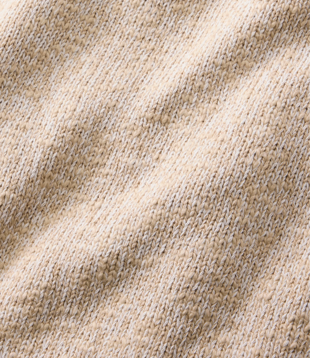 Women's Cotton Funnel Neck Pullover Sweater - Natural