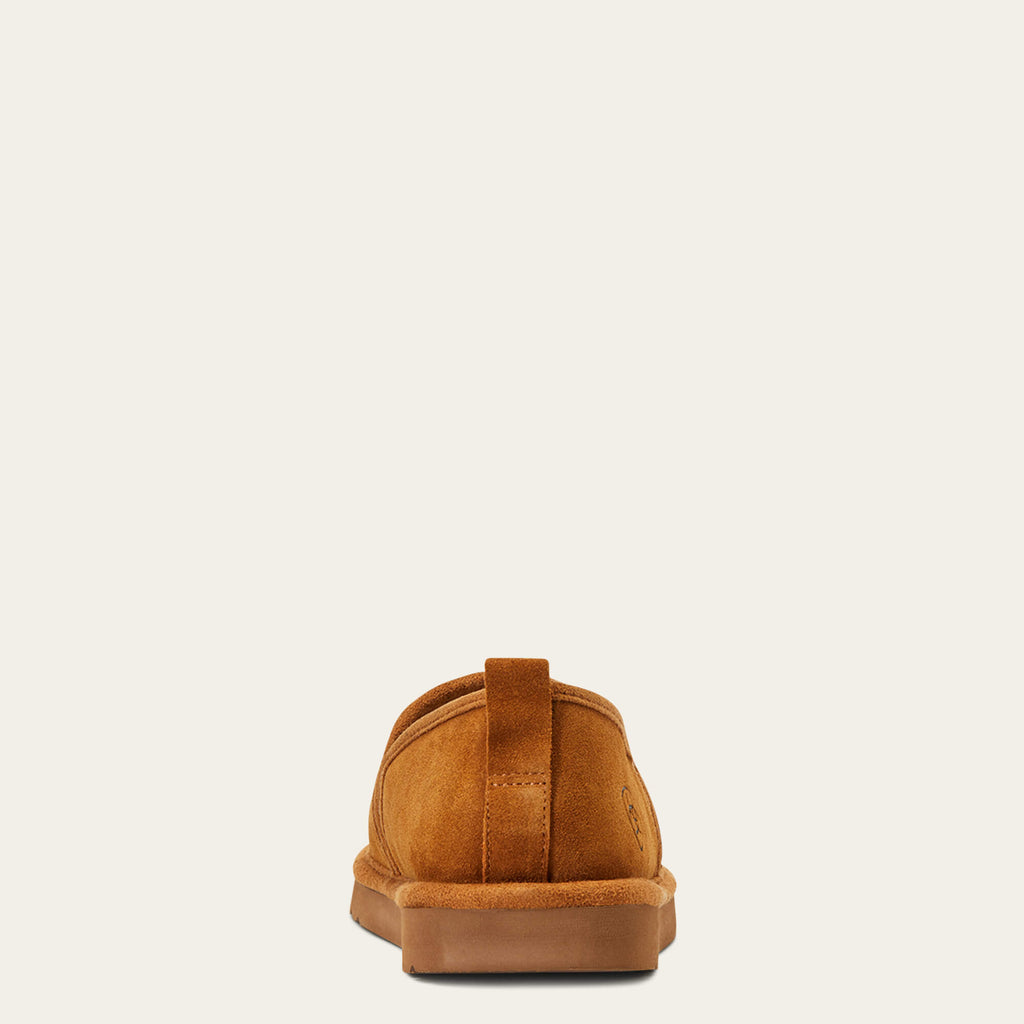 Men's Suede Square Toe Slippers - Chestnut