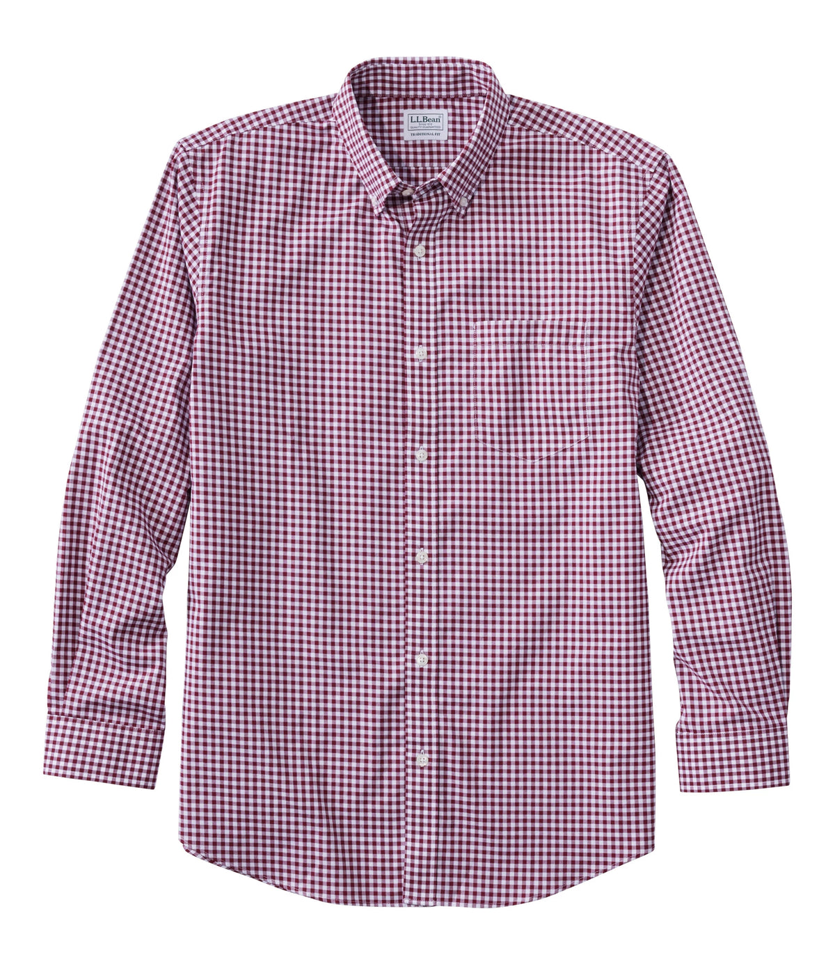Men's Cotton Check Button-Down Shirt - Light Gold