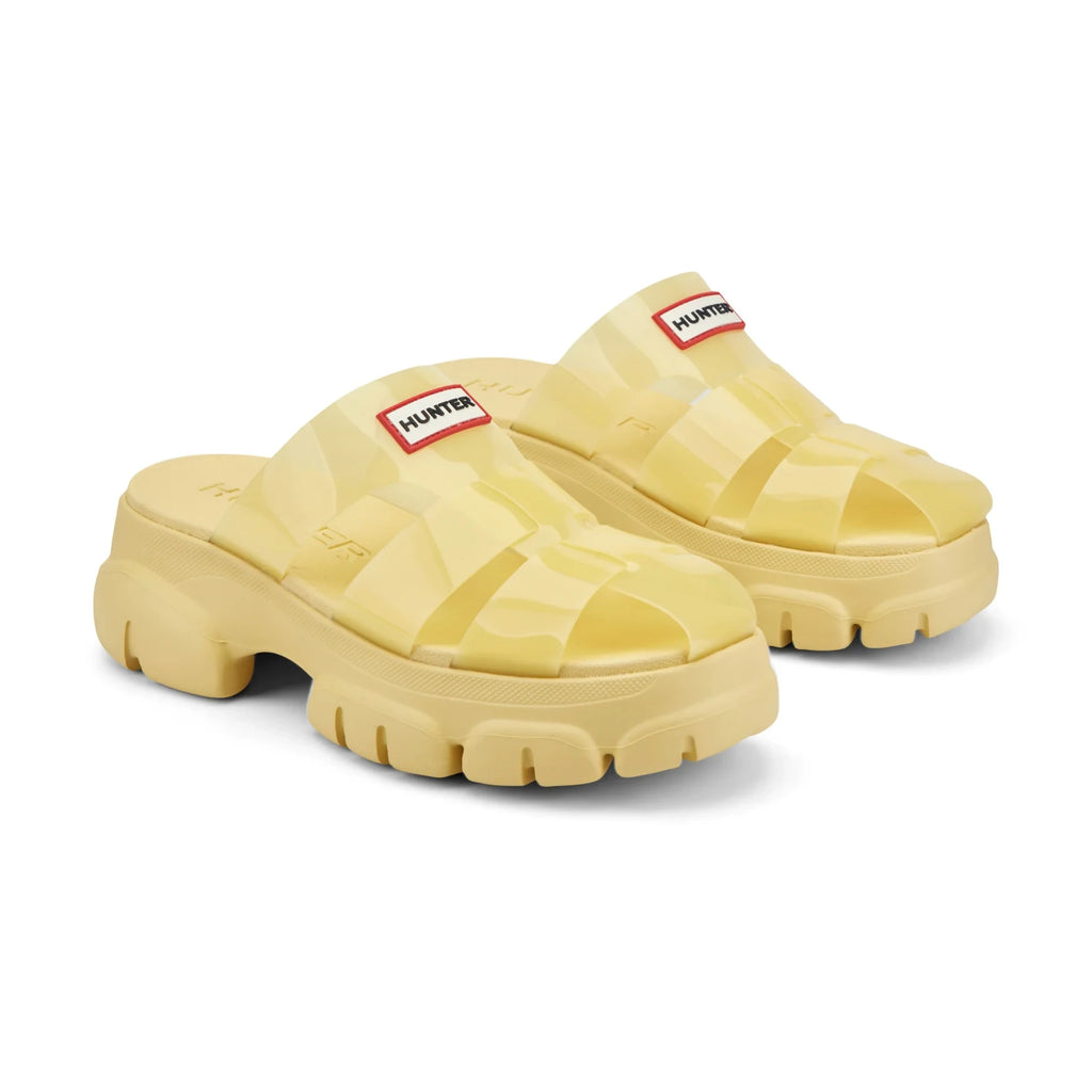 Women's Translucent Fisherman Sandals - Yellow