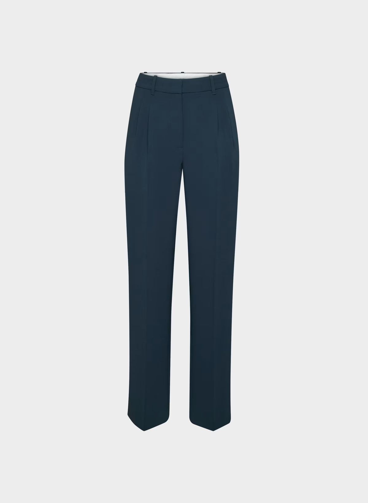 High-Rise Wide-Leg Crepe Trousers - Sand