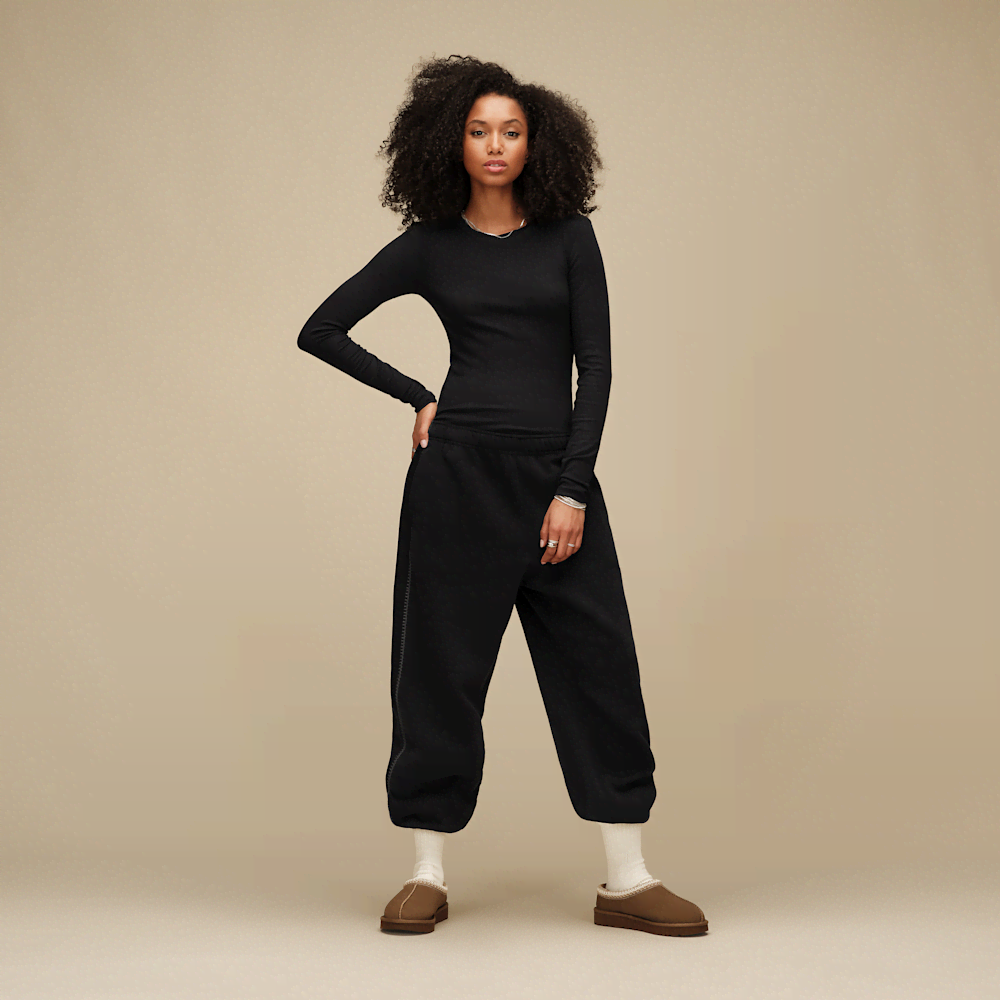 Women's Suede Sheepskin Slipper - Moonlight