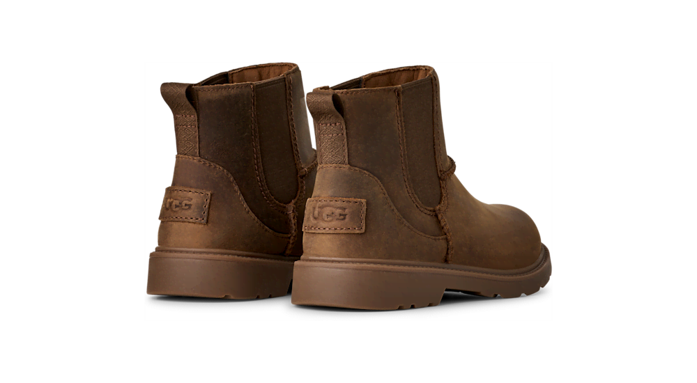 Kids' Waterproof Leather Chelsea Boots - Walnut