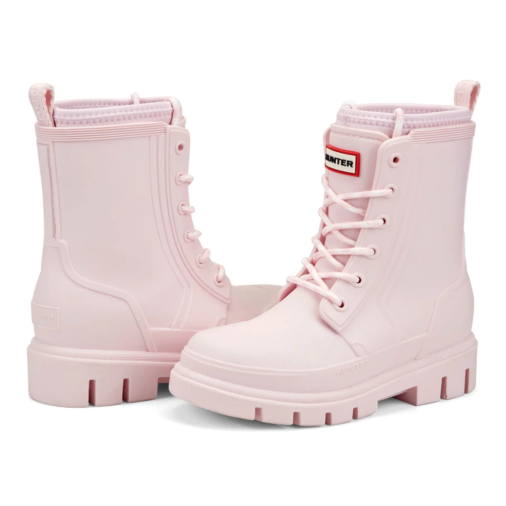 Kids' Waterproof Lace-Up Ankle Boots - Light Pink