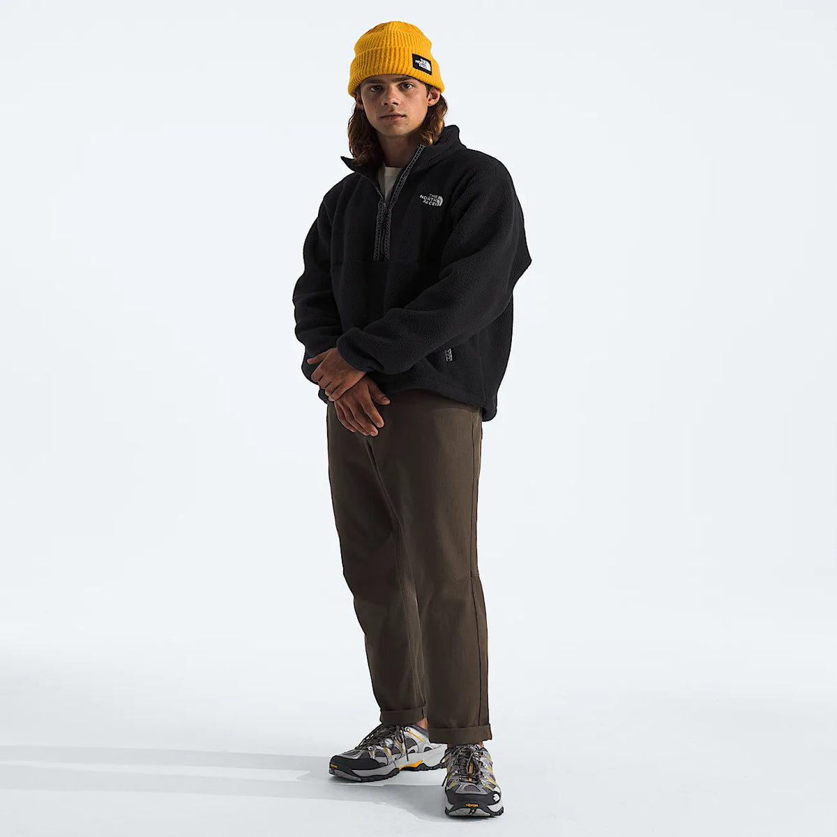 Men's Quarter-Zip Fleece Pullover - Black
