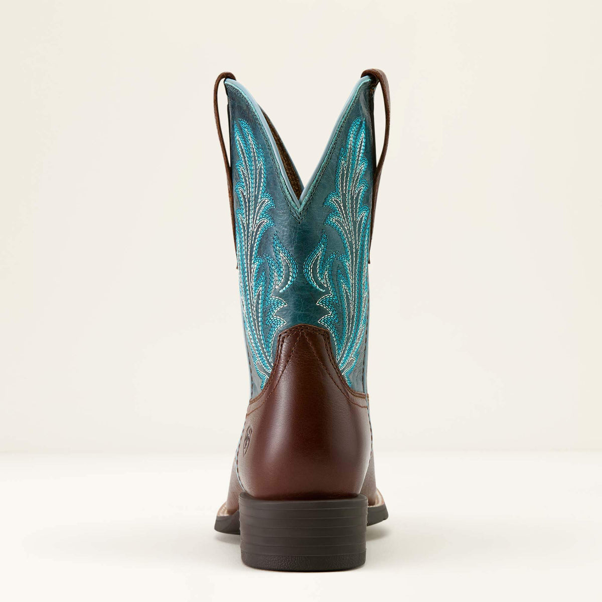 Women's Leather Wide Square Toe Western Boot