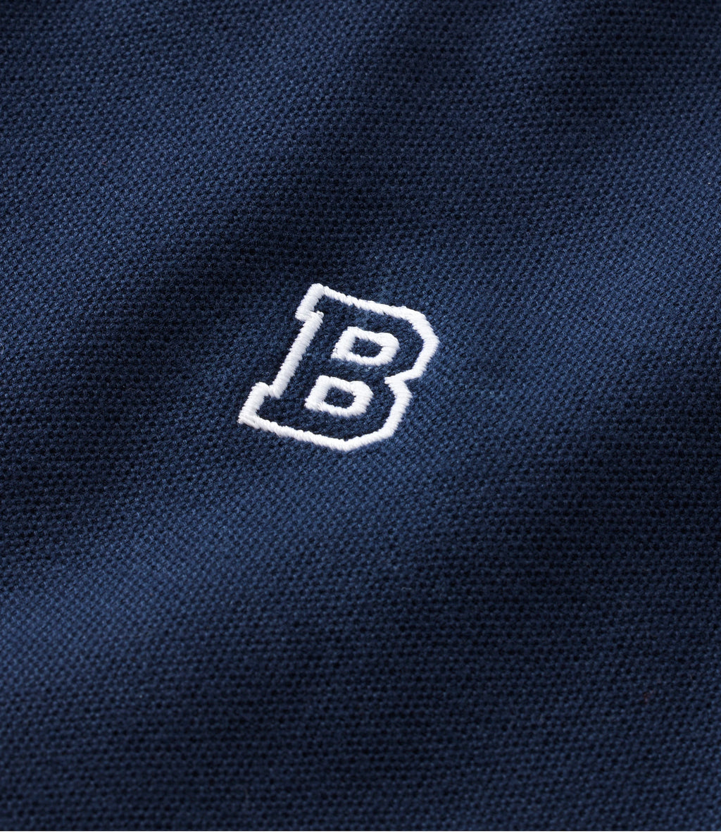 Men's Long-Sleeve Cotton Pique Polo - Lavender