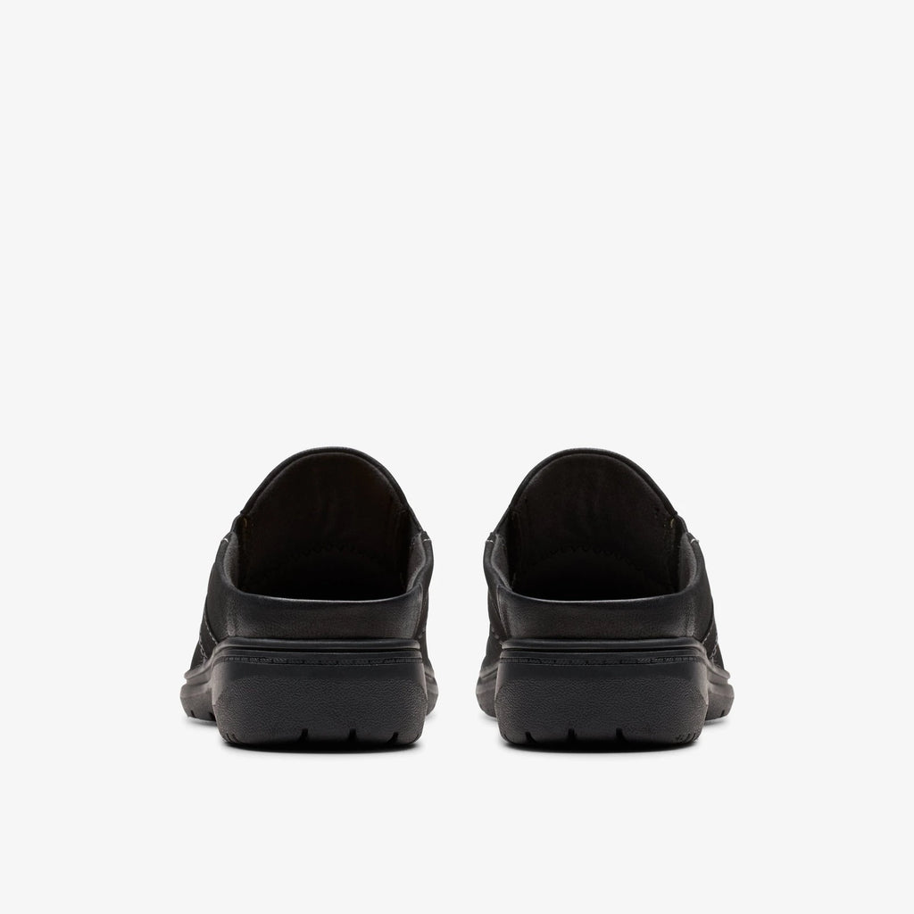 Nubuck Slip-On Mule - Black
