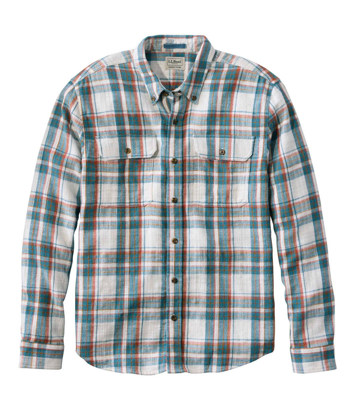 Men's Brushed Cotton Flannel Shirt - Barley