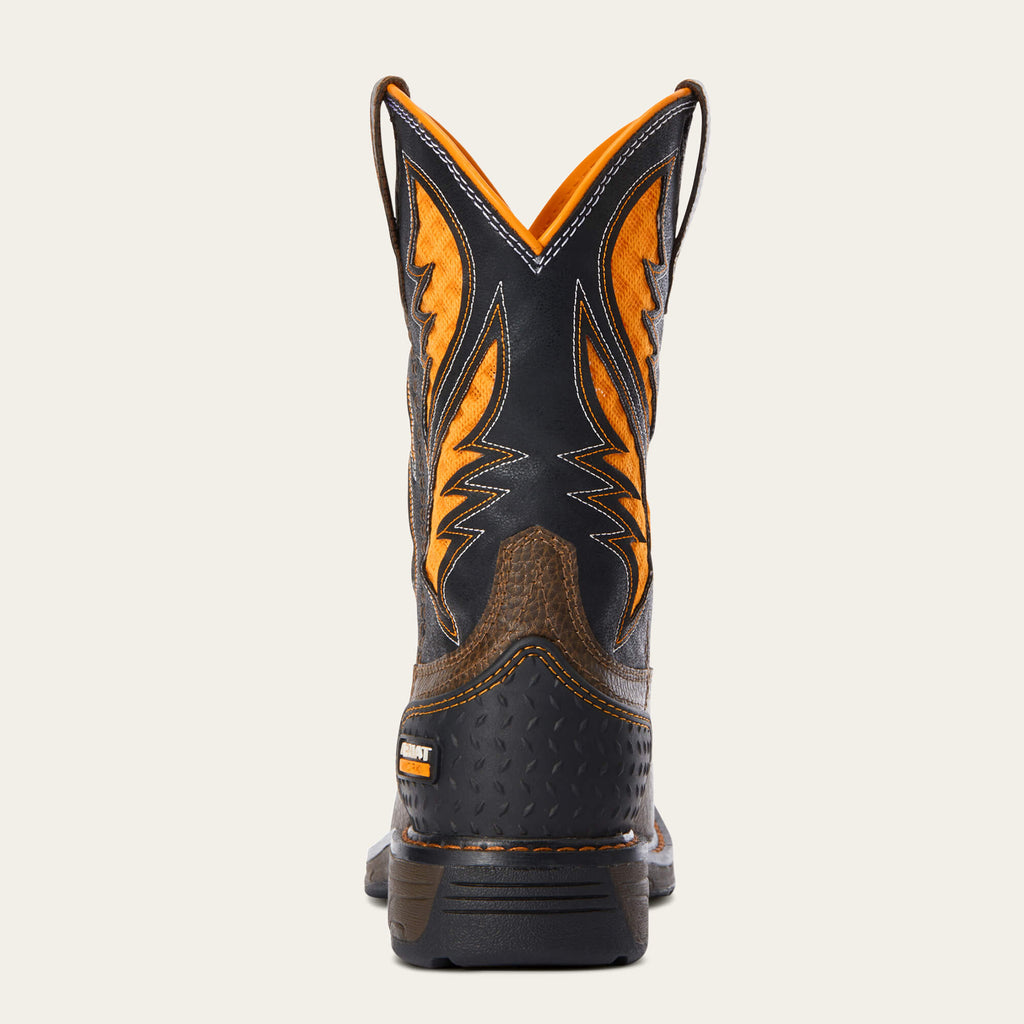 Kids' Ventilated Western Work Boots - Brown