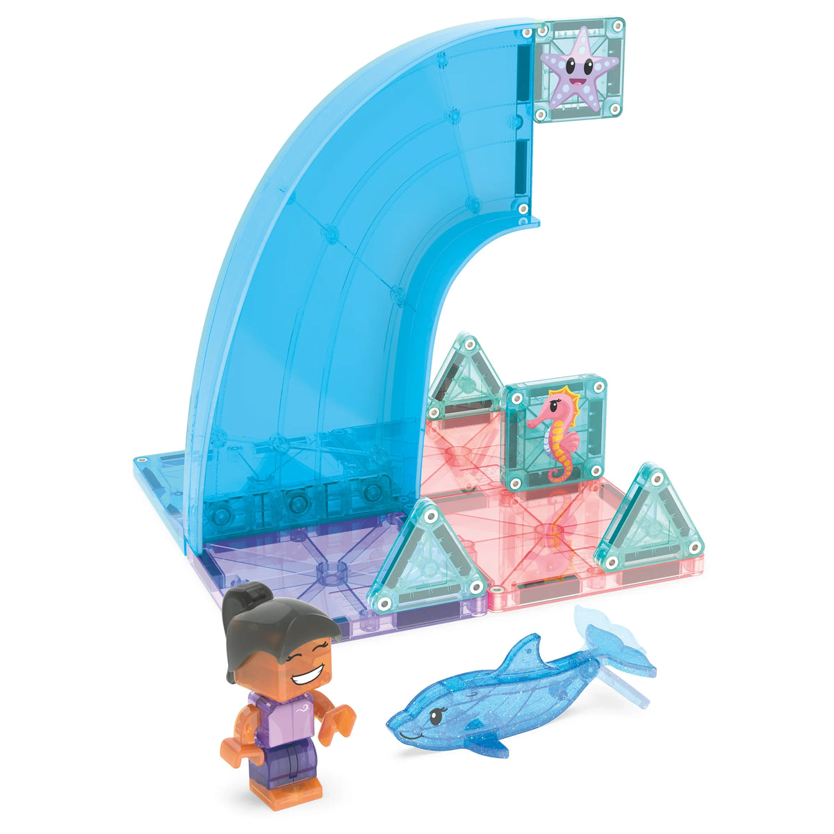 13-Piece Dolphin Bay Magnetic Building Set