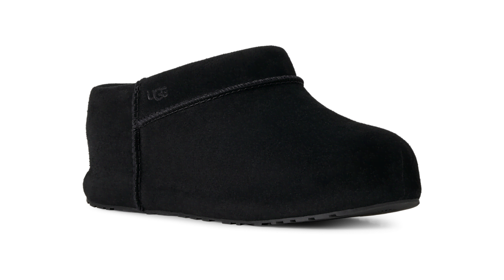 Women's Suede Sheepskin-Lined Clog - Chestnut