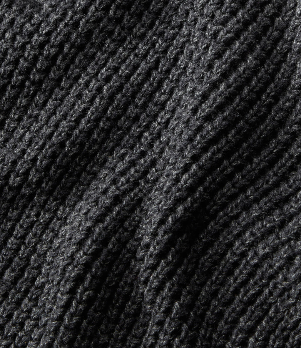Men's Organic Cotton Waffle Quarter-Zip Sweater