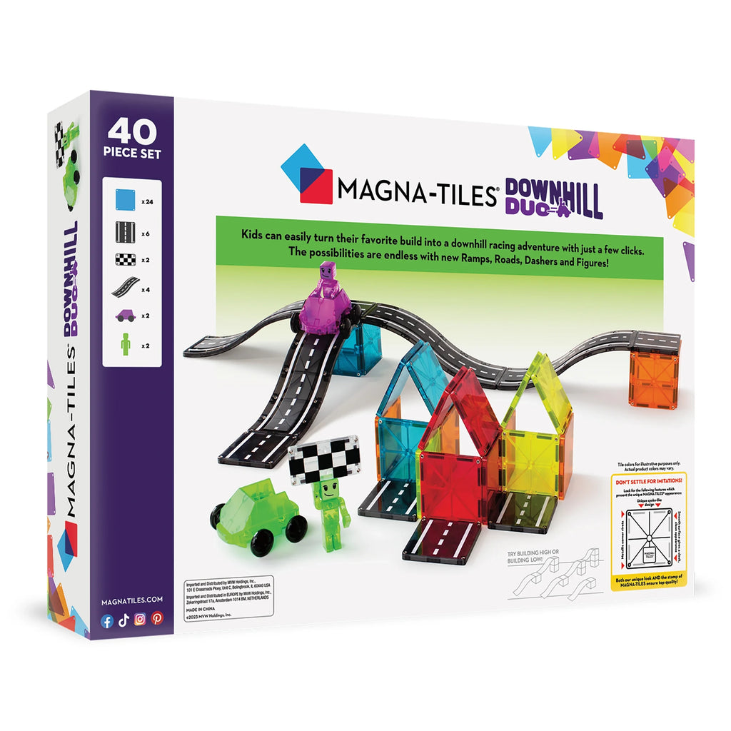40-Piece Magnetic Race Track Building Set