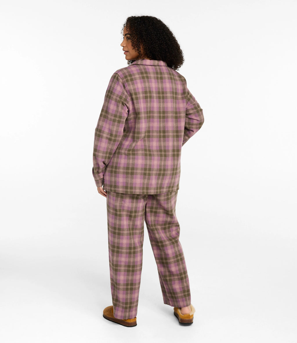Women's Plaid Cotton Flannel Pajama Set