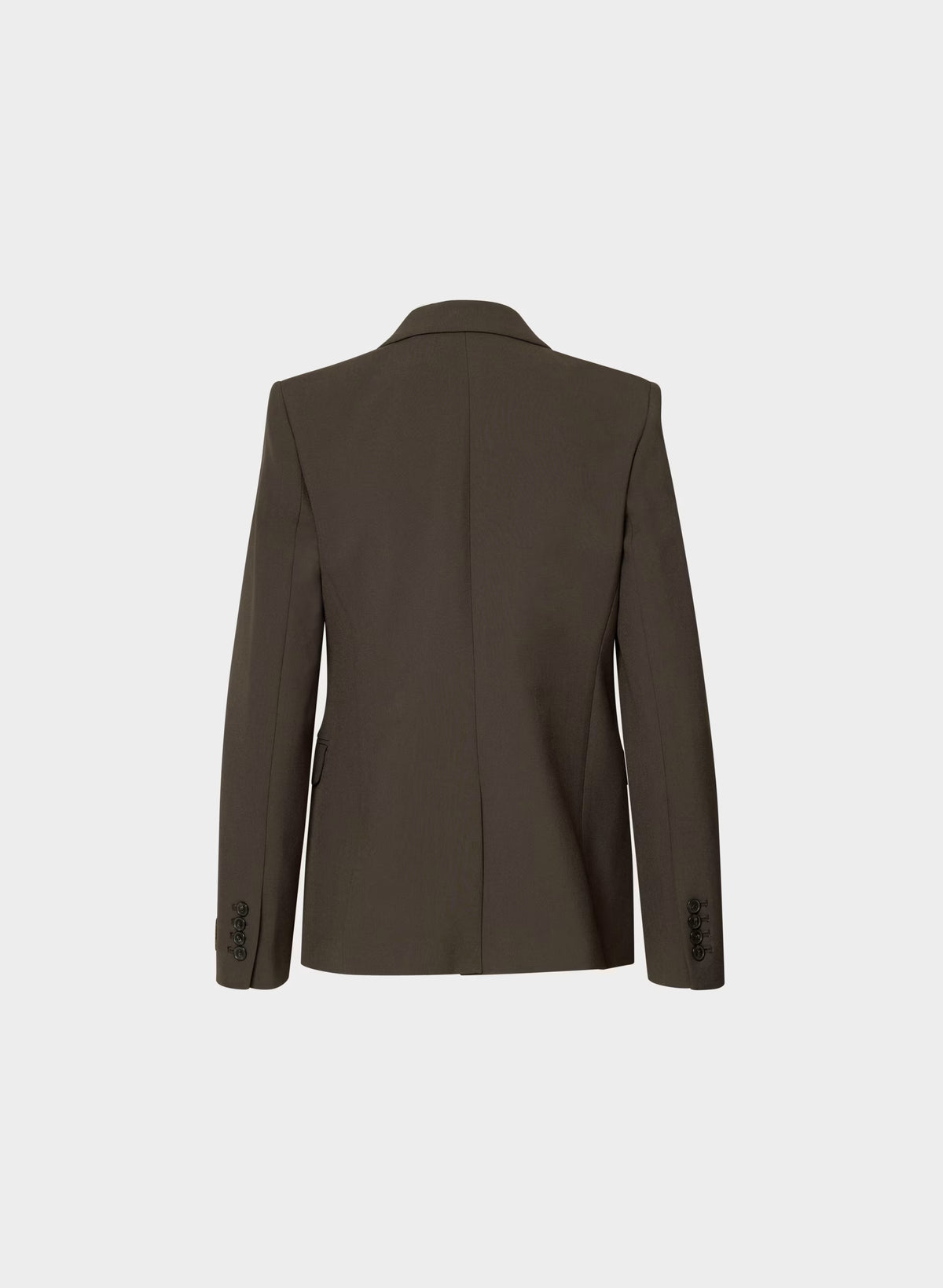 Single-Breasted Stretch Blazer - Check
