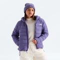 Women's Hooded Insulated Jacket - Plum