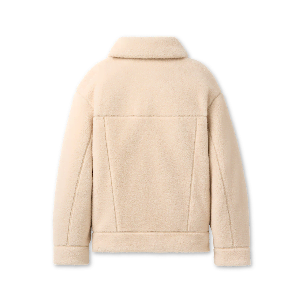 Women's Reversible Faux Suede Trucker Jacket