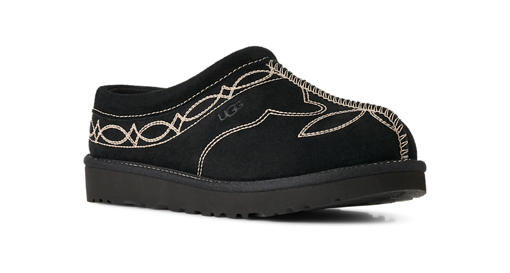 Women's Embroidered Suede Slipper - Burnt Cedar