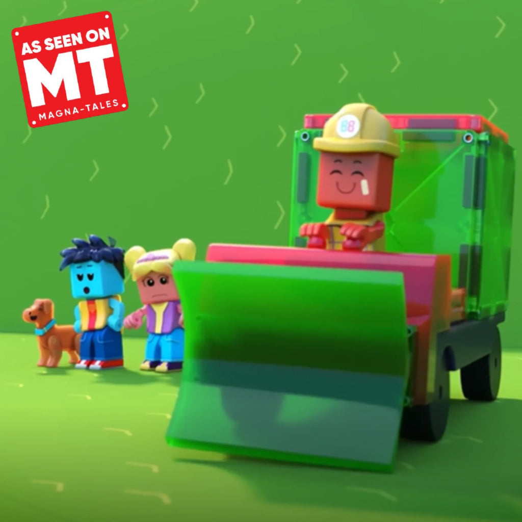 Construction Magnetic Building Set - 50 Pieces
