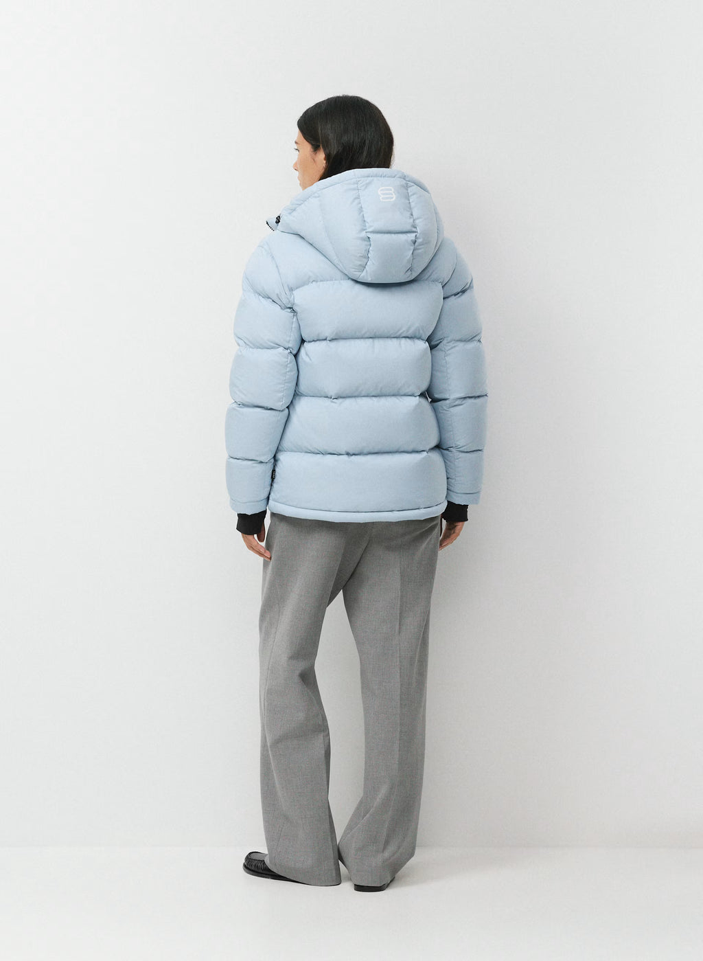 Long Down Puffer Jacket - Blue