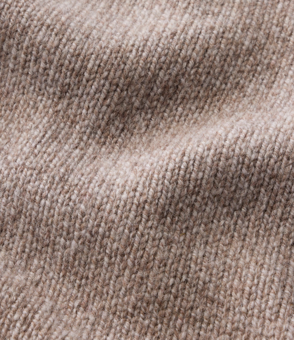 Men's Lambswool Rollneck Sweater - Natural
