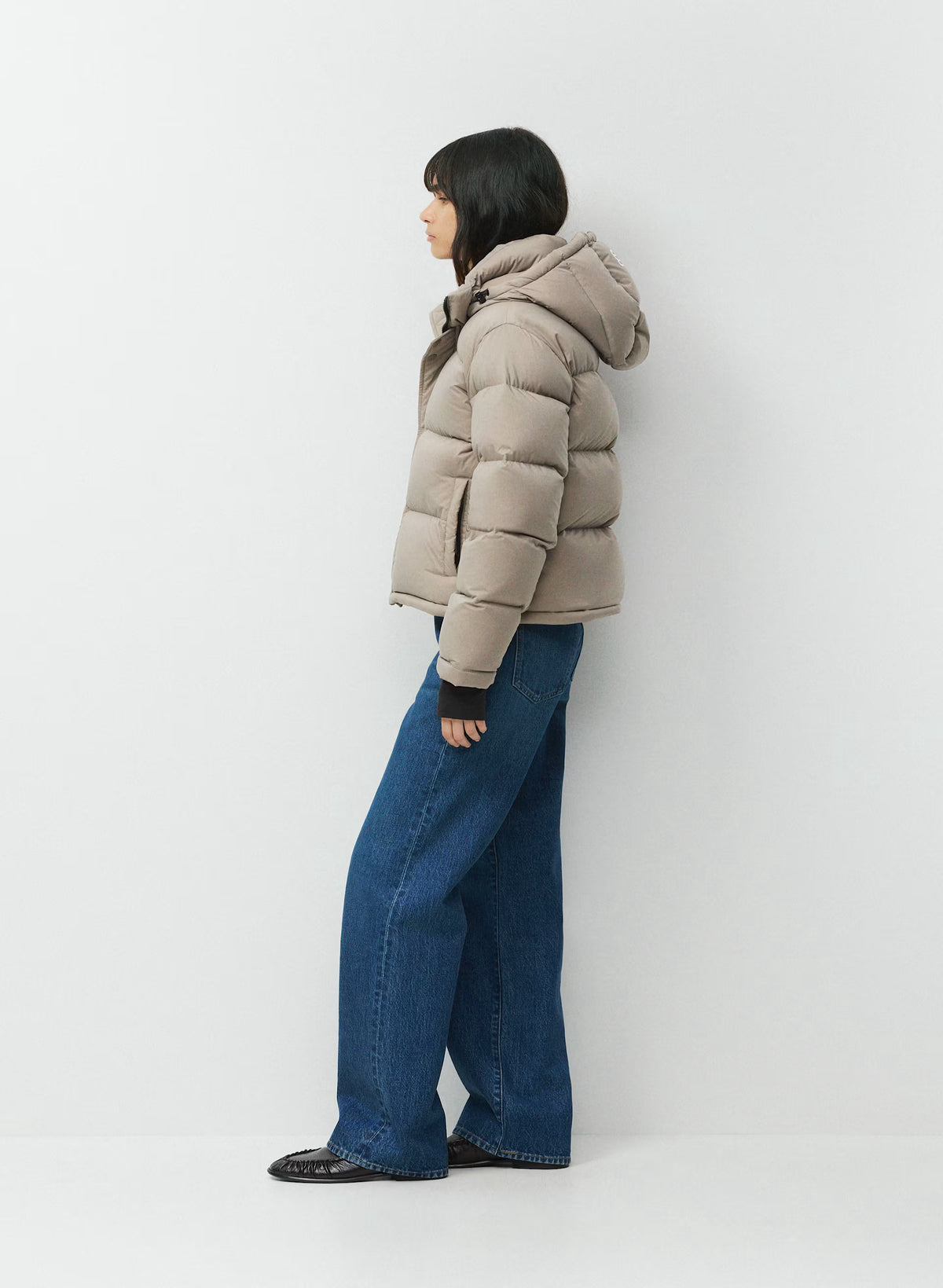 Short Down Puffer Jacket - Blue
