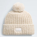 Chunky Knit Beanie - White Khaki
