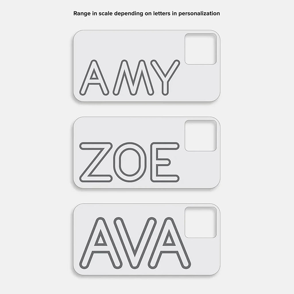 Custom Raised Letter Phone Case - Dark Brown