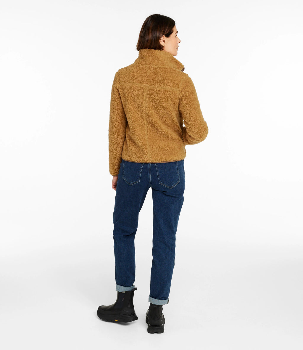 Women's Sherpa Fleece Jacket - Teal