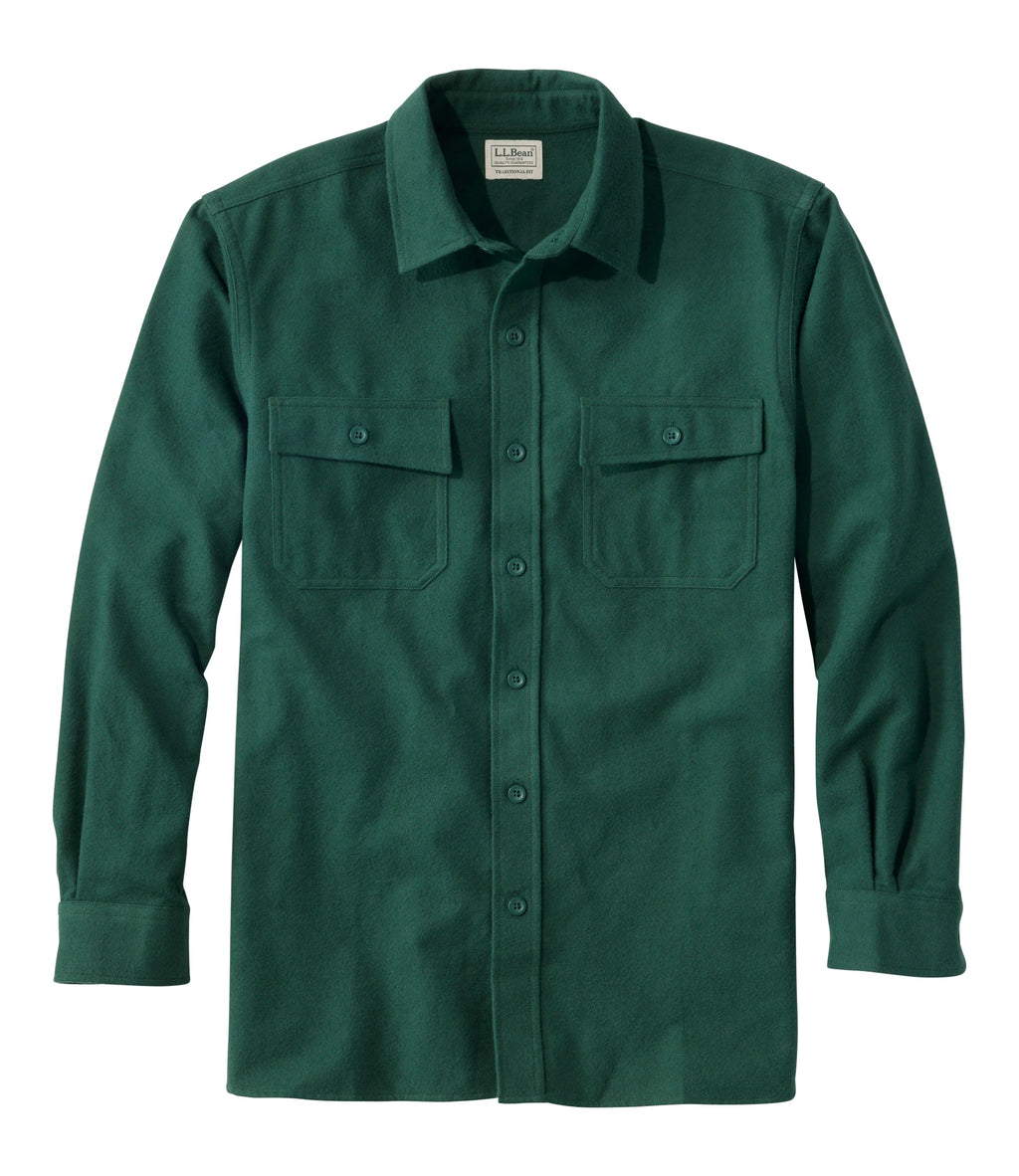 Men's Heavyweight Flannel Button-Up Shirt - Gray