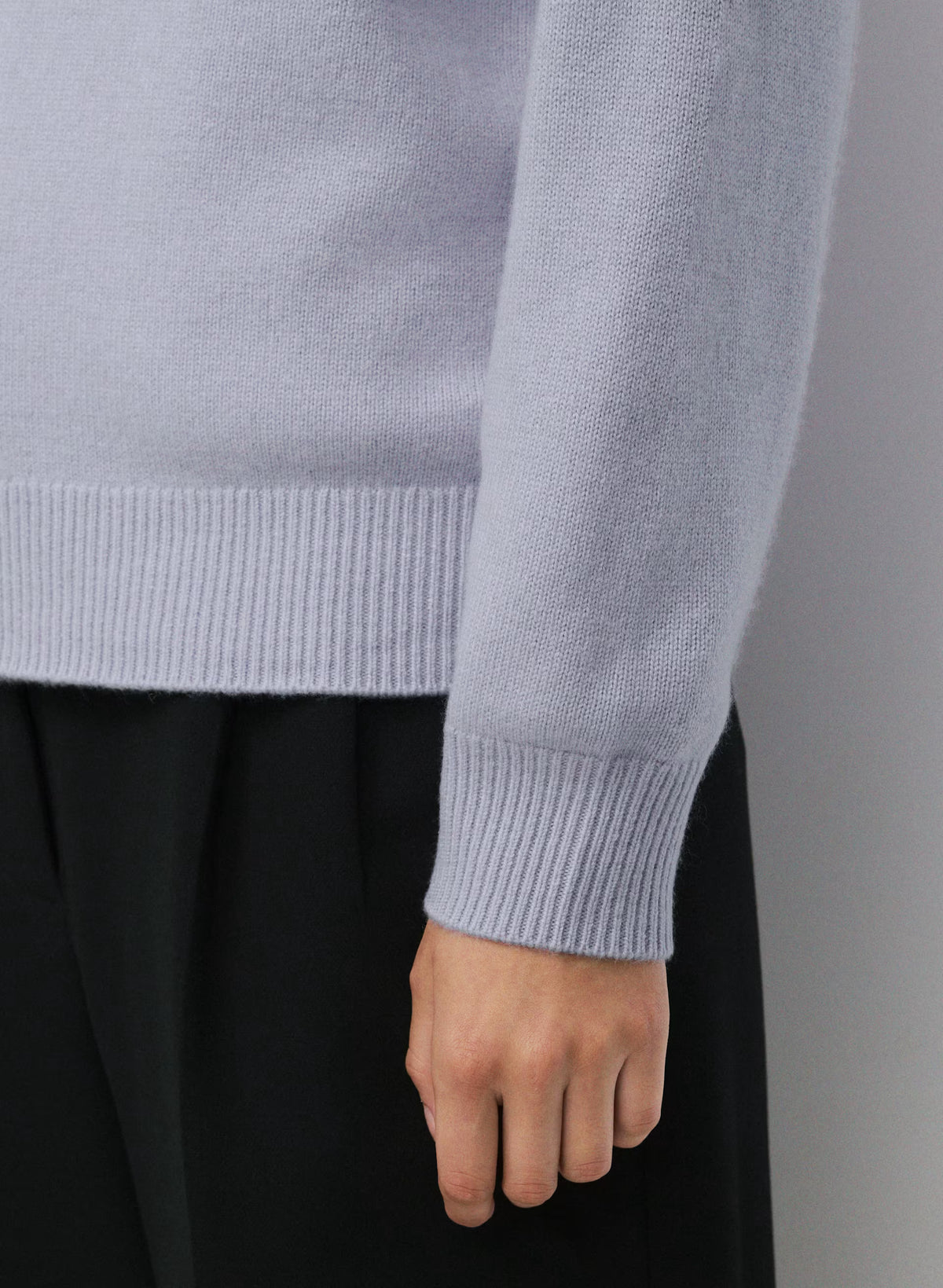 Wool Cashmere Raglan Sweater - Olive
