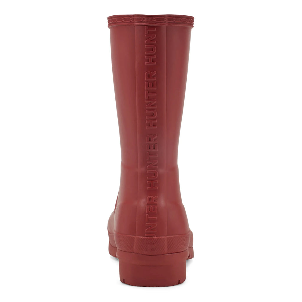 Women's Waterproof Rubber Ankle Boot - Red