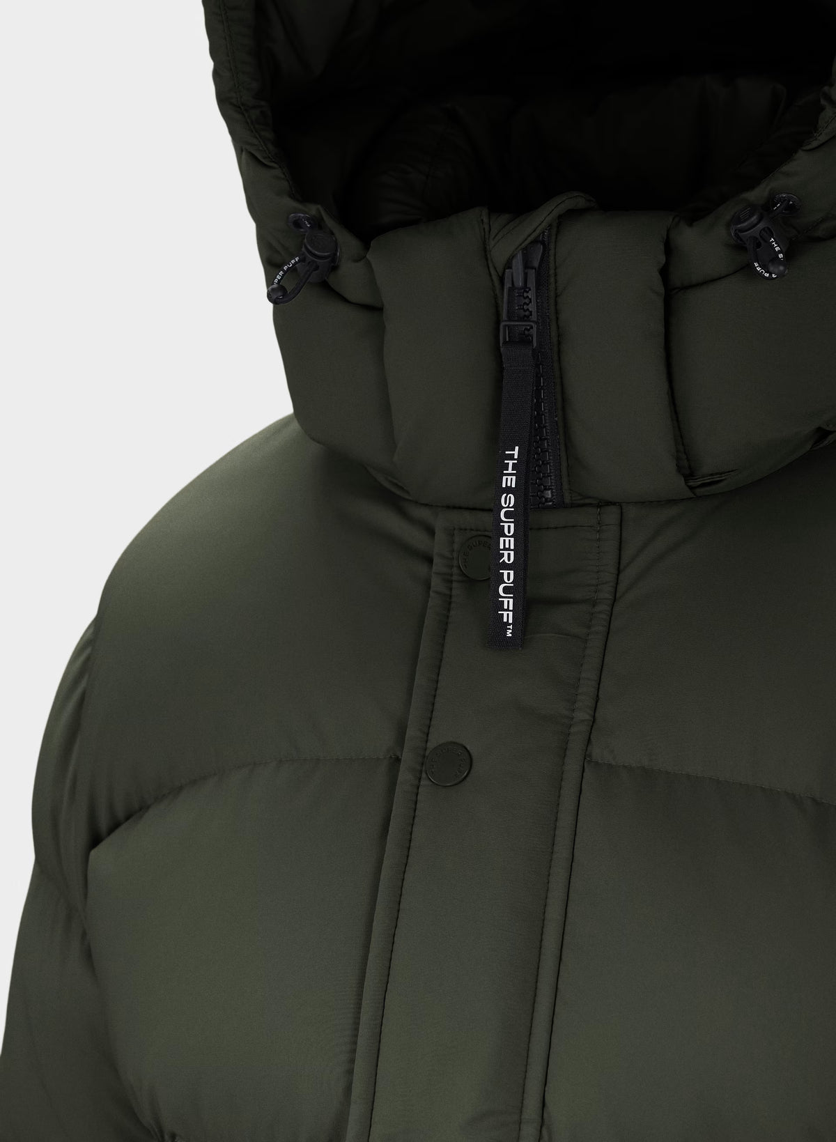 Long Down Puffer Jacket - Blue