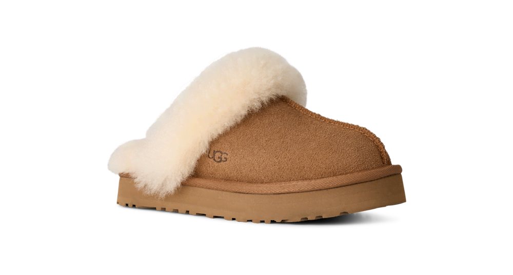 Kids' Suede Platform Slippers - Sand