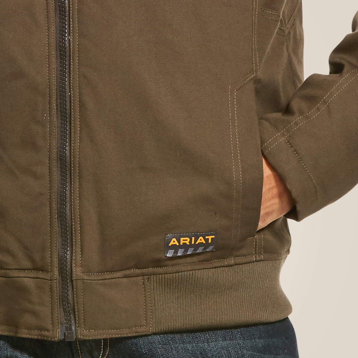 Men's Water-Repellent Sherpa-Lined Work Jacket