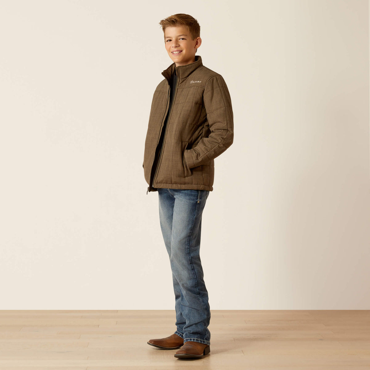 Boys' Insulated Ripstop Jacket - Green