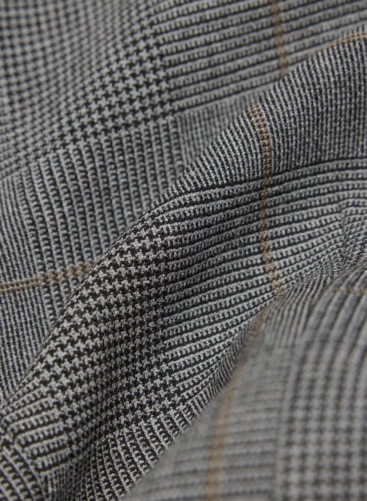 Single-Breasted Stretch Blazer - Brown Check