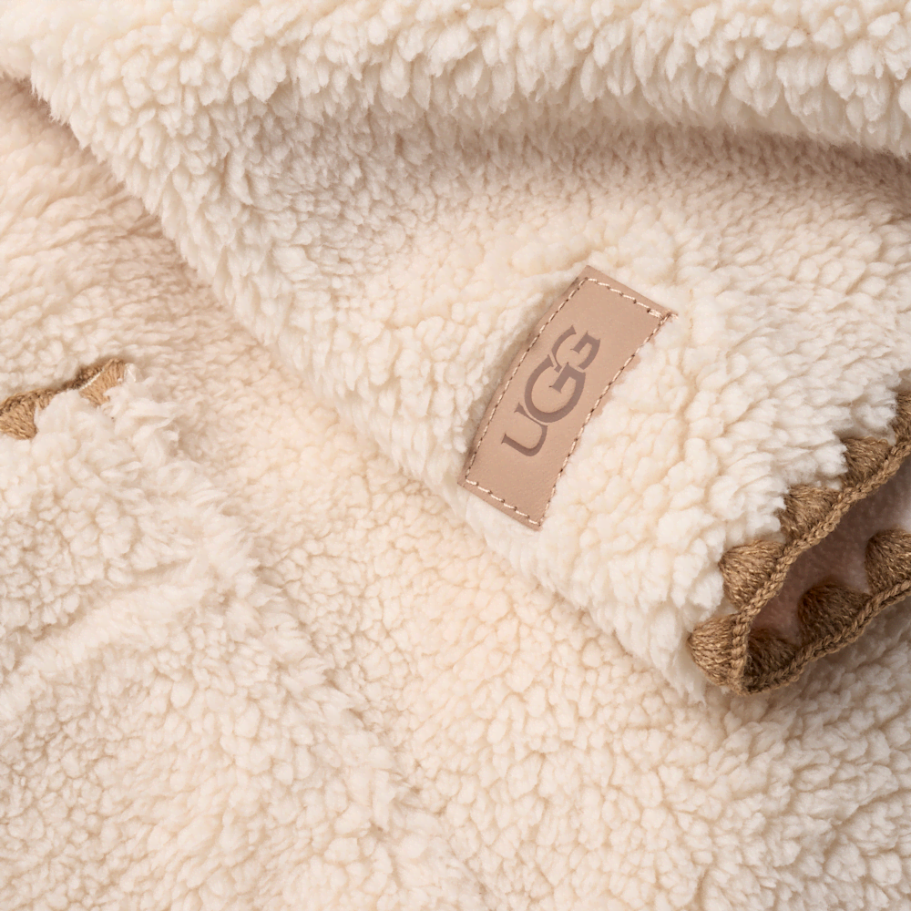 Women's Plush Fleece Full-Length Robe - Cream