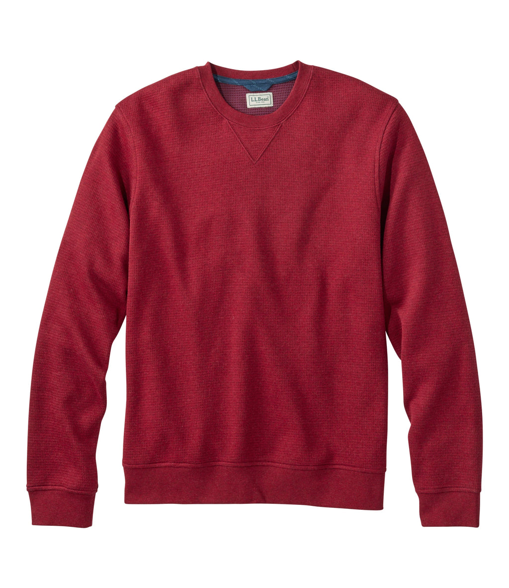 Men's Waffle Knit Crewneck Sweatshirt - Blue