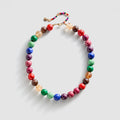 Dark Multicolor Beaded Necklace - 14mm