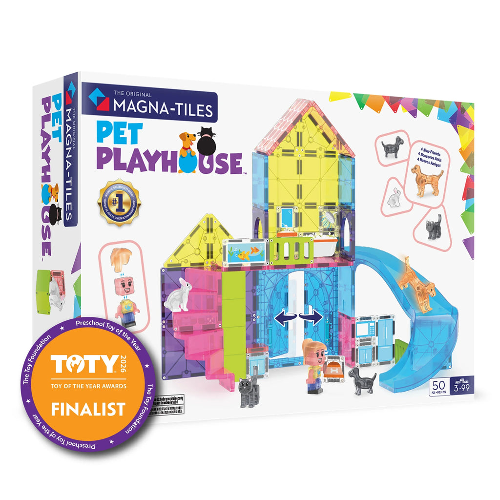 50-Piece Pet House Magnetic Building Set