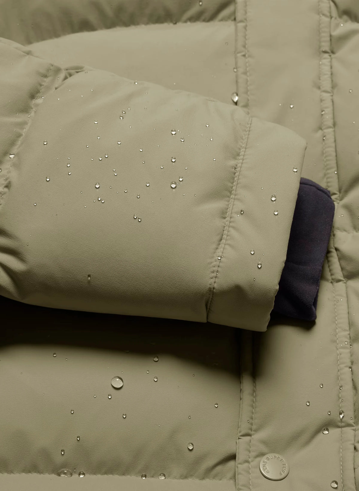Short Down Puffer Jacket - Blue