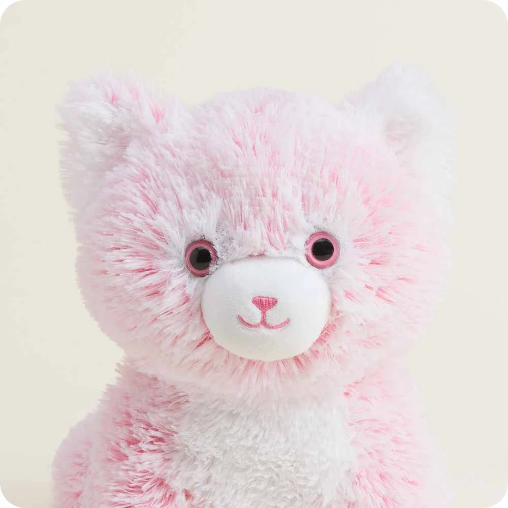 Microwavable Weighted Kitten Plush - Pink