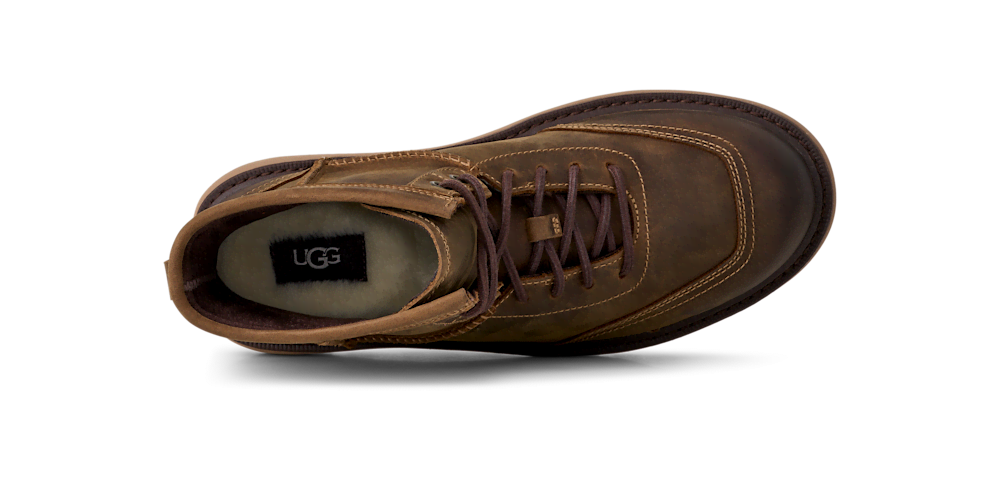 Men's Waterproof Leather Lace-Up Boot - Brown