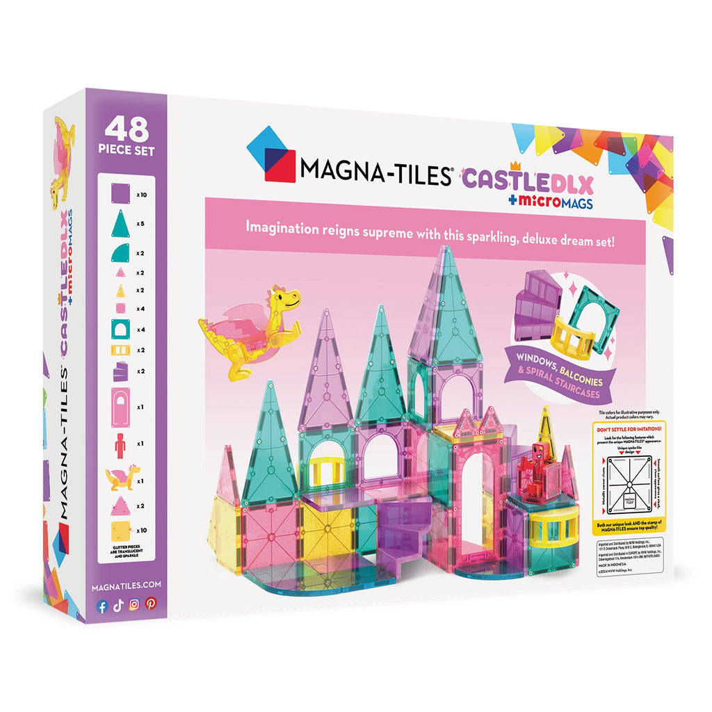 Deluxe Castle Magnetic Building Set - 48 Pieces